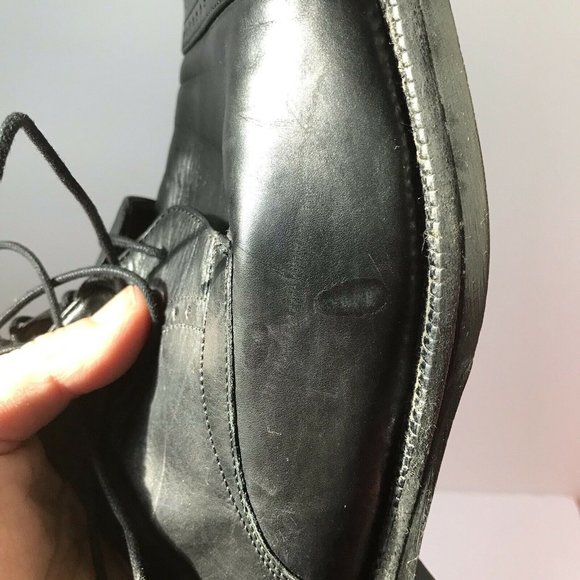 Johnston Murphy Signature Series Black Leather Cap Toe Derby Shoes 10.5 M‎ 13501 main image 8